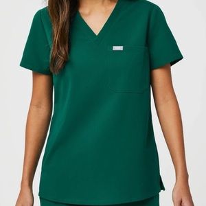 Figs scrubs set - hunter green